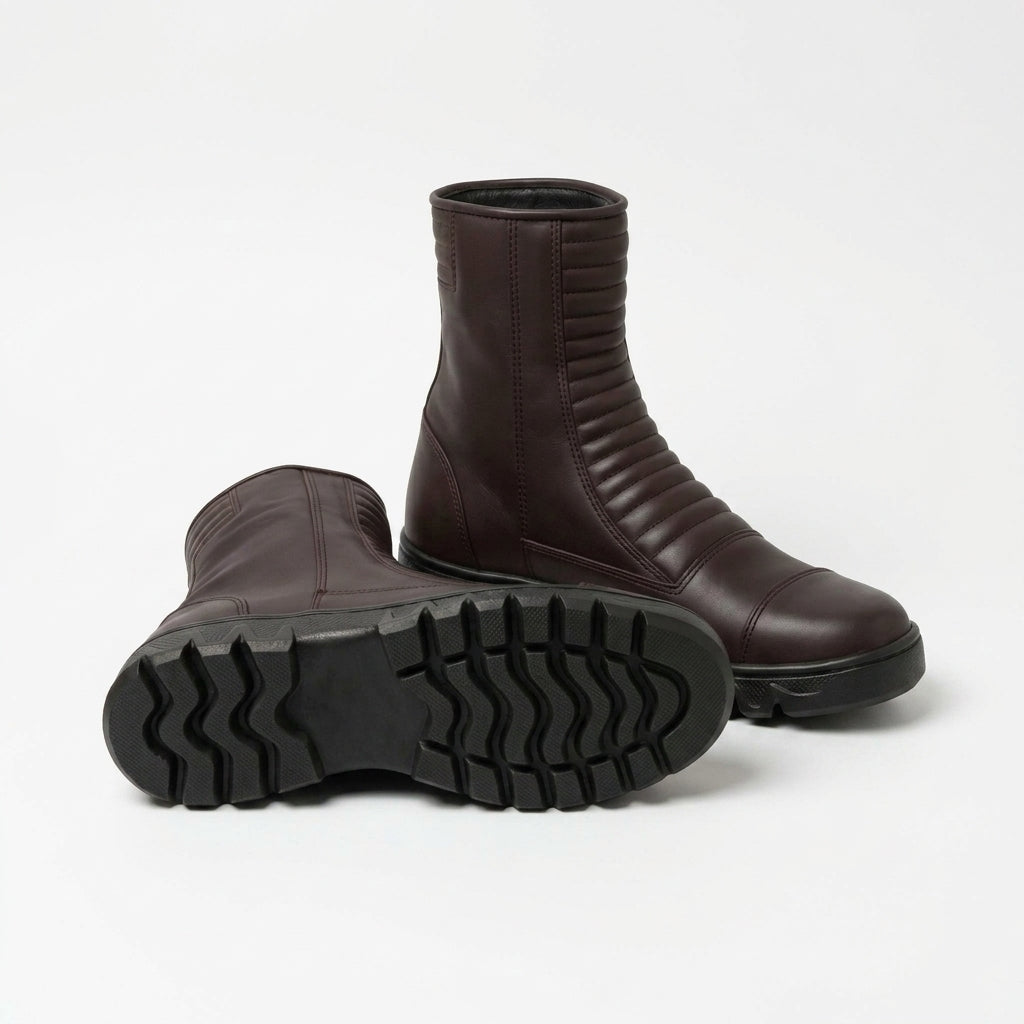Fallout Vault Dweller Boots: Genuine Leather Wasteland Combat Gear