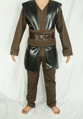Anakin Skywalker Costume, Star Wars Cosplay Outfit, Jedi Knight Outfit with Accessories, Anakin Skywalker Jedi Costume, Iconic Star Wars Attire