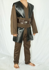 Anakin Skywalker Costume, Star Wars Cosplay Outfit, Jedi Knight Outfit with Accessories, Anakin Skywalker Jedi Costume, Iconic Star Wars Attire