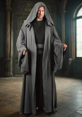 Star Wars Jedi Cosplay Cloak, Star Wars-Inspired Hooded Cloak for Cosplay, Star Wars Cosplay Costume, Hooded Cloak for Halloween, Star Wars Robe for Cosplay