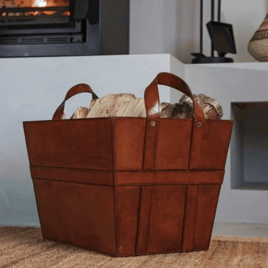 Leather Baskets