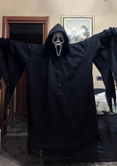 Ghost face Scream 6 Robe, Halloween Ghostface Scream Robe, Halloween Scary costumes (Mask & Knife Included)