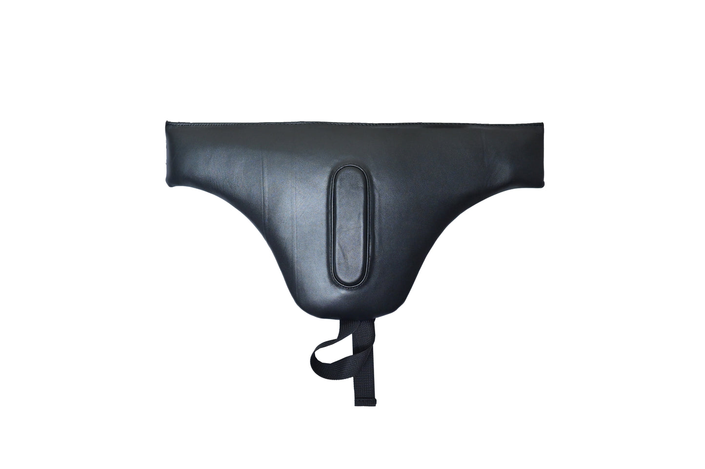 Darth Vader Black Leather Cosplay Codpiece: Adjustable Waist Villain Costume Prop