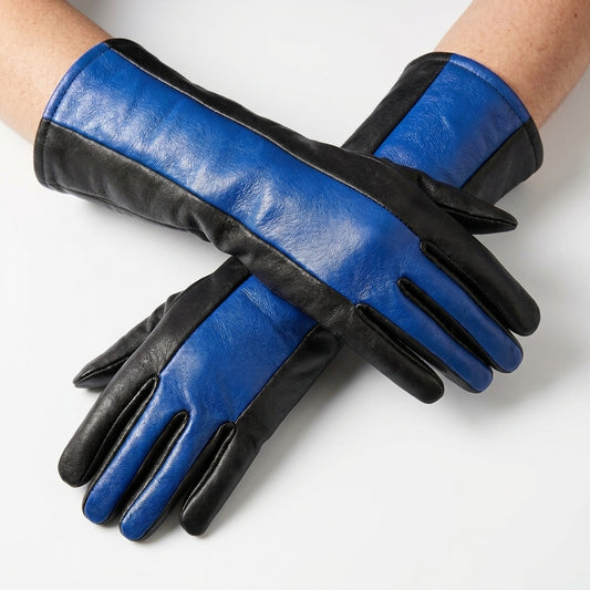 Nightwing Inspired Leather Gloves