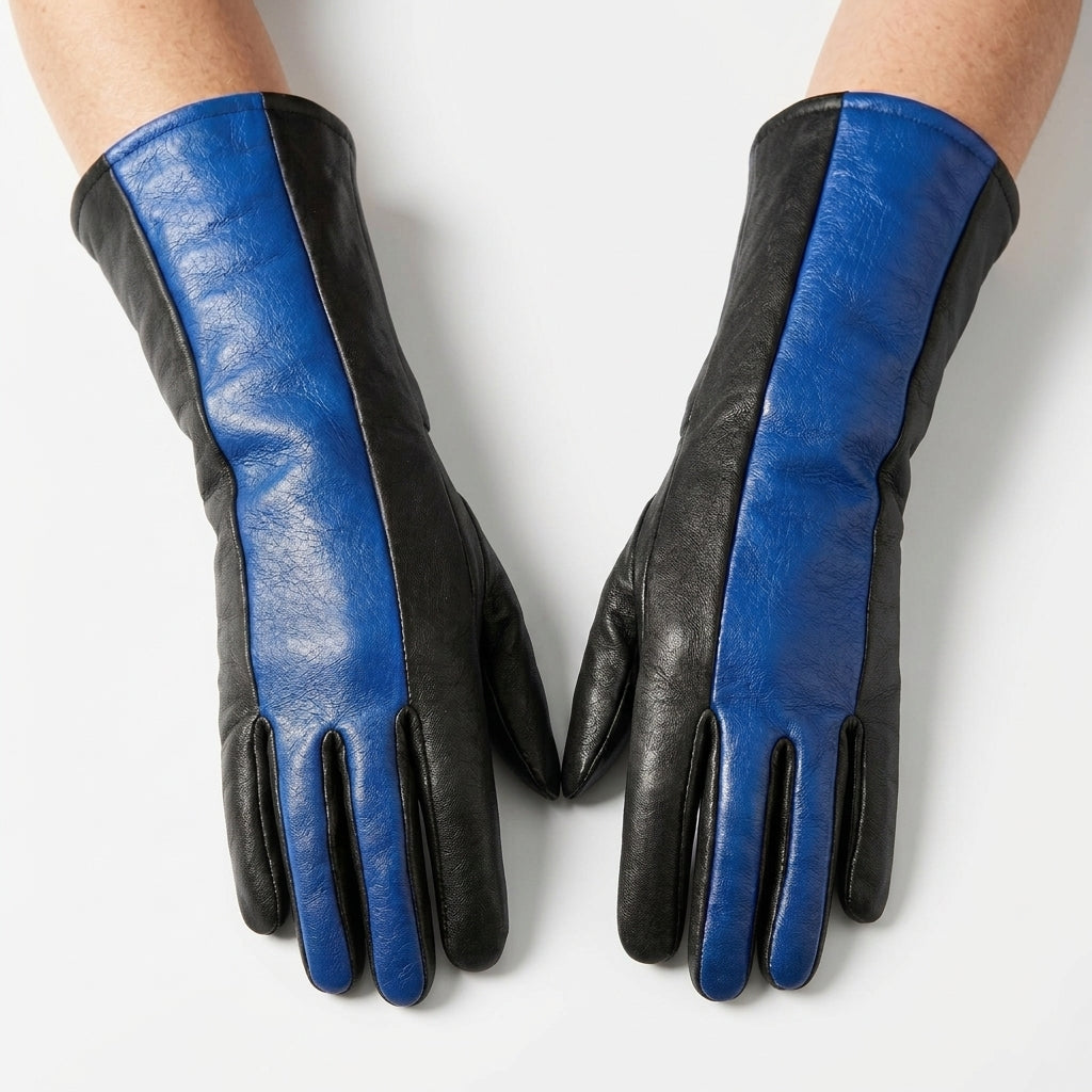 Nightwing Inspired Leather Gloves