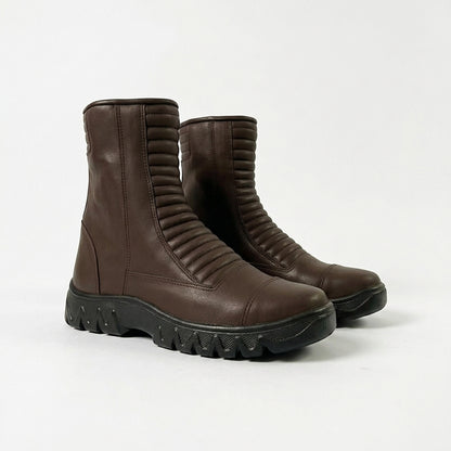 Fallout Vault Dweller Boots: Genuine Leather Wasteland Combat Gear