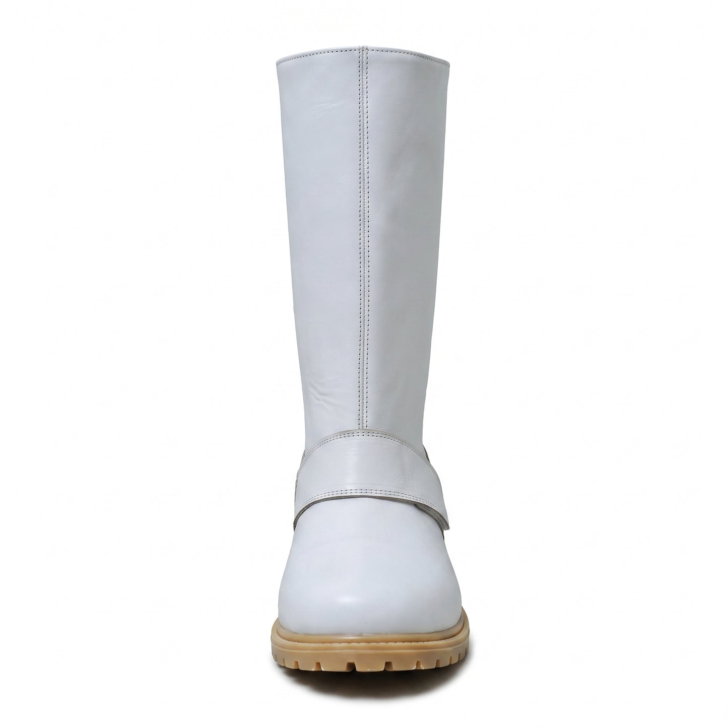 Scout Trooper Boots White Leather Men's Biker Cosplay Costume Footwear
