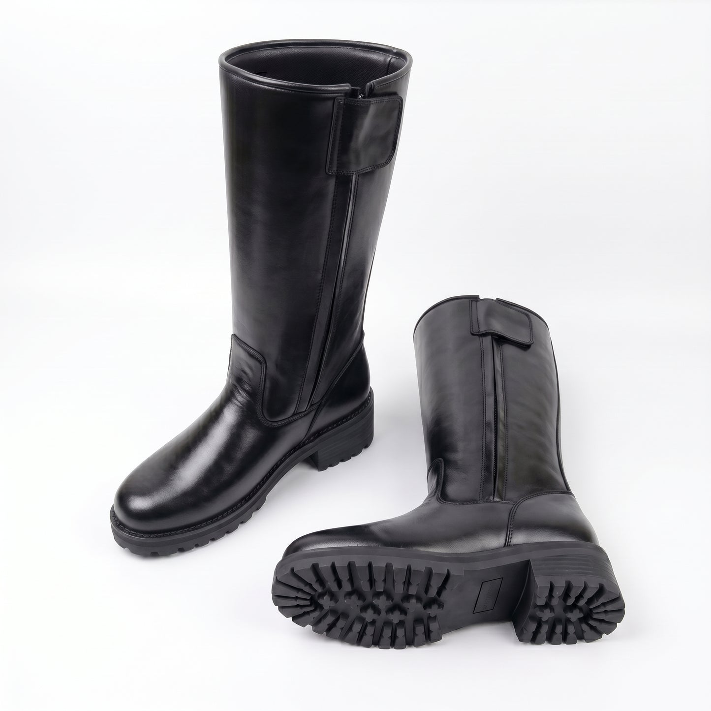 Darth Vader Cosplay Boots: Black Leather Tall Sith Lord Costume Footwear