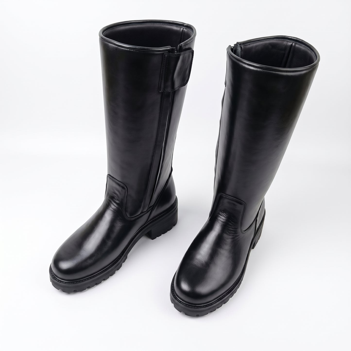 Darth Vader Cosplay Boots: Black Leather Tall Sith Lord Costume Footwear