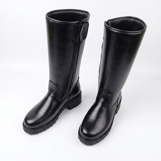 Darth Vader Cosplay Boots: Black Leather Tall Sith Lord Costume Footwear