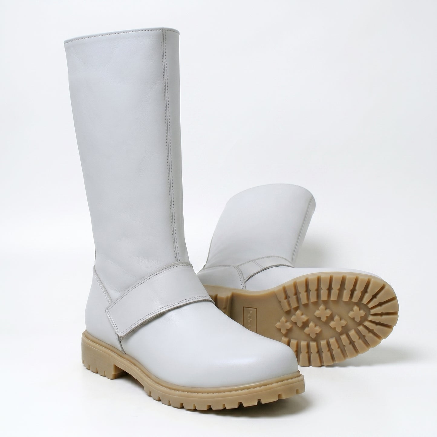 Scout Trooper Boots White Leather Men's Biker Cosplay Costume Footwear