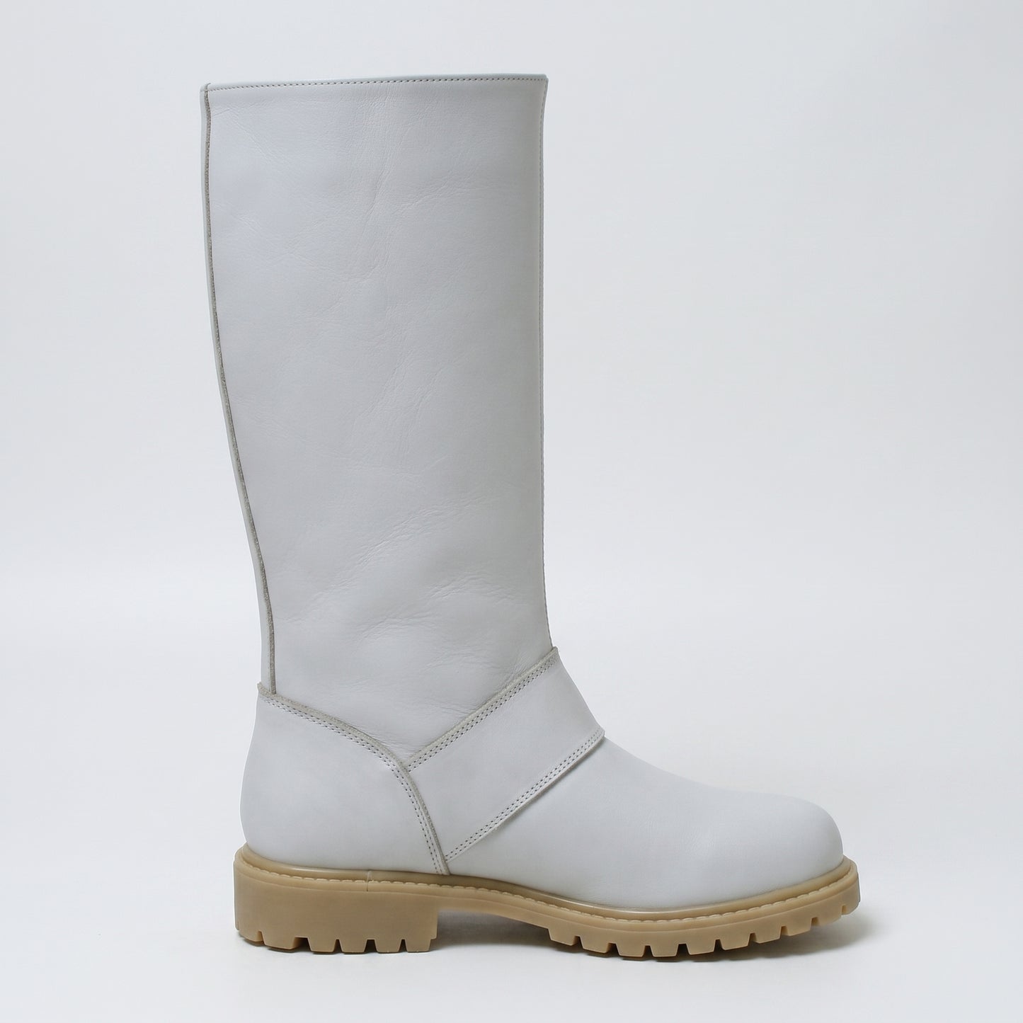 Scout Trooper Boots White Leather Men's Biker Cosplay Costume Footwear
