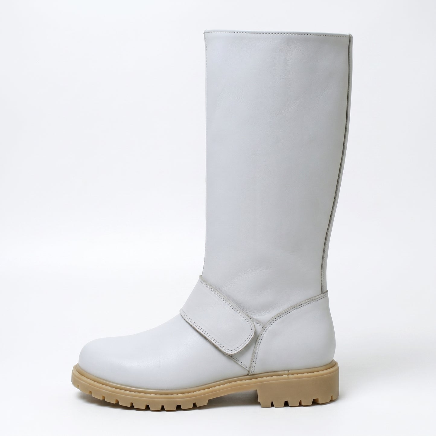 Scout Trooper Boots White Leather Men's Biker Cosplay Costume Footwear
