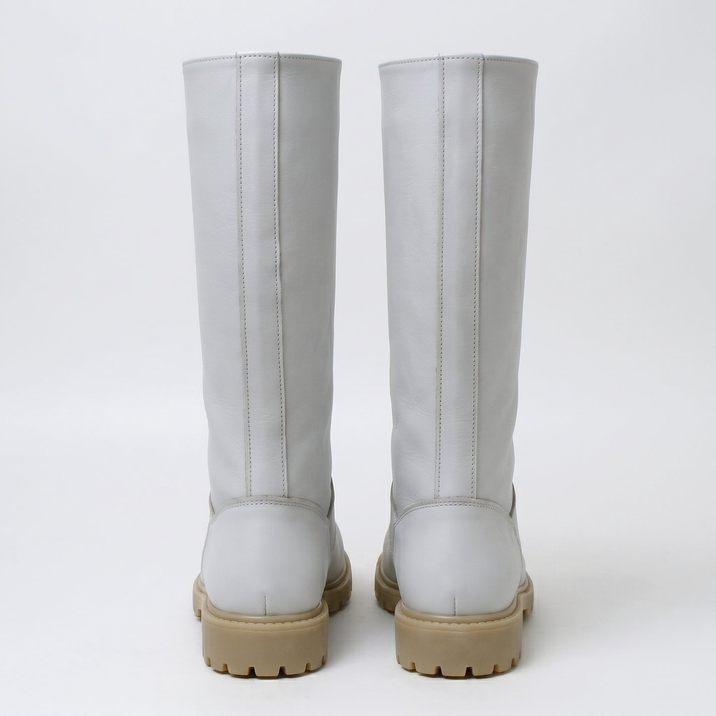 Scout Trooper Boots White Leather Men's Biker Cosplay Costume Footwear